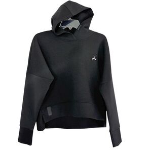 UNRL Luxbreak Oversized Hoodie Black Cropped Size XS